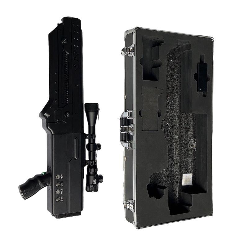  曲水手持便携式枪型低空防御反制四通道A型